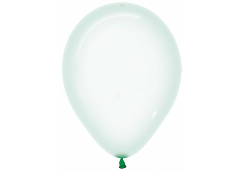 Ballonnen kristalgroen 30 cm (10 stuks)