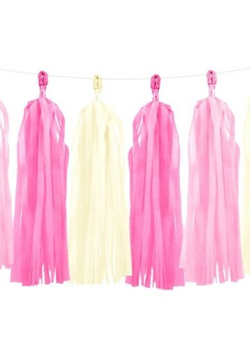 Tasselslinger roze 2 meter