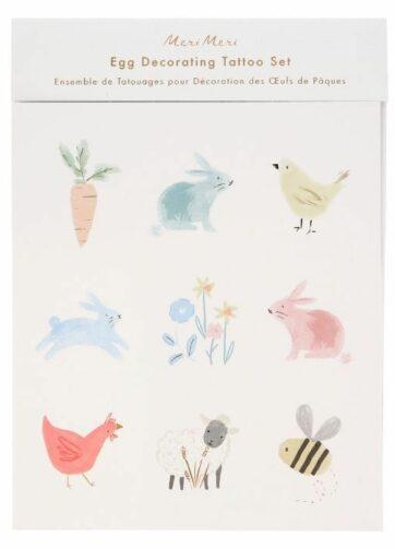 Decoratie stickers paaseieren Spring Bunny Meri Meri