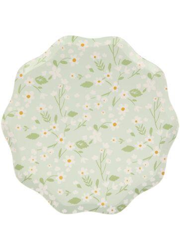 Borden bloemen pastel klein (12 stuks) Meri Meri