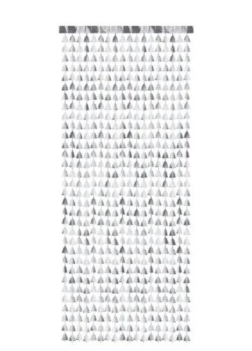 Backdrop Christmas Trees zilver