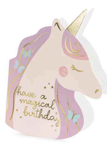 Verjaardagskaart Unicorn